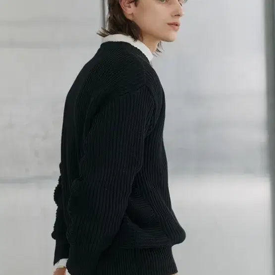 [BUNJANG] NITED Minimal Round Knit Sweater (L) / 니티드 코튼 미니멀 라운드 니트 (L)