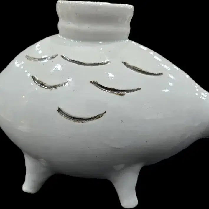 [BUNJANG] Antique Iron-Painted White Porcelain Incense Burner / 명품도자기 /철화백자 향로