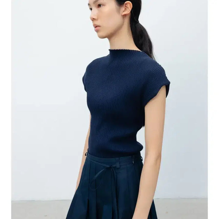 [BUNJANG] rrace Mock-Neck Knit with Shawl / 레이스 rrace Mock-Neck Knit 숄