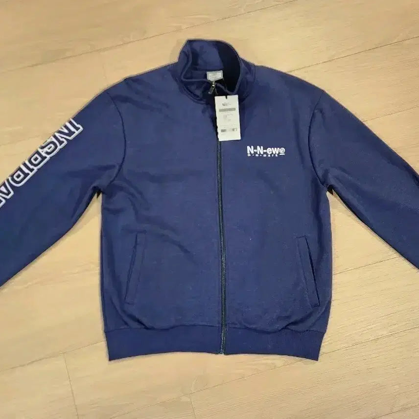 [BUNJANG] Nii Mark Navy Zip-up Track Jacket / N-New 마크 집업 츄리닝 100. .Nii 남성 네이비 집업 자켓