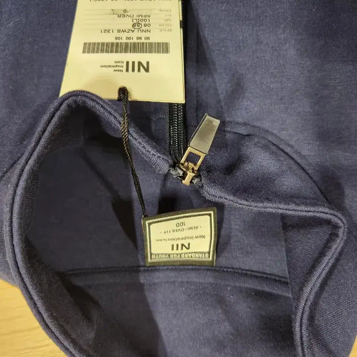 [BUNJANG] Nii Mark Navy Zip-up Track Jacket / N-New 마크 집업 츄리닝 100. .Nii 남성 네이비 집업 자켓