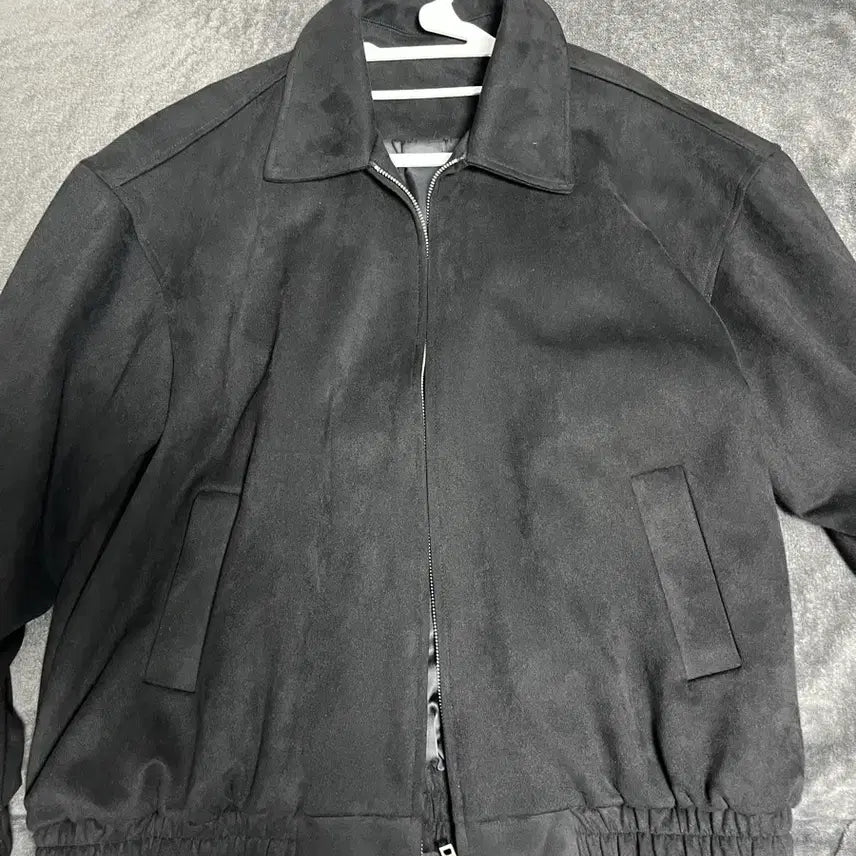 [BUNJANG] Standard Error Suede Blouson Black (M) / 스탠다드에러 스웨이드 블루종 블랙 (M)