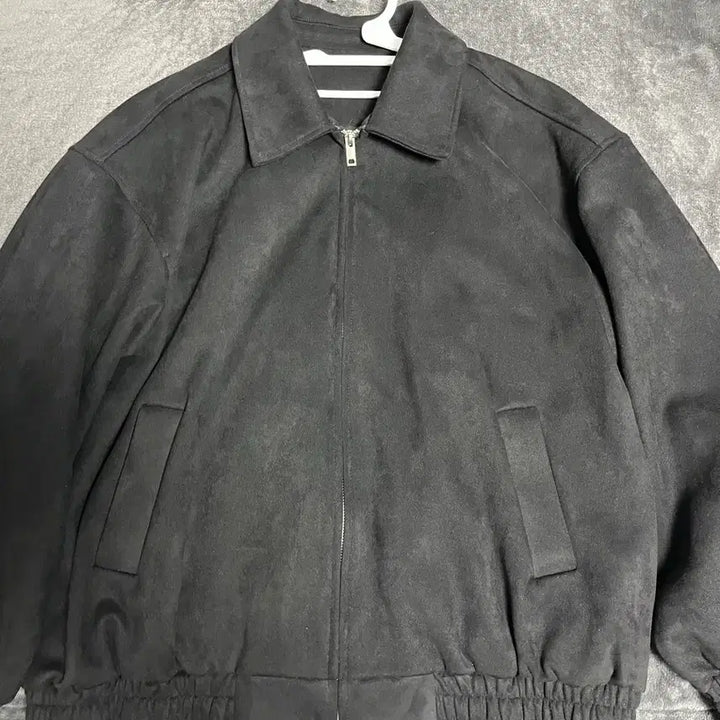 [BUNJANG] Standard Error Suede Blouson Black (M) / 스탠다드에러 스웨이드 블루종 블랙 (M)