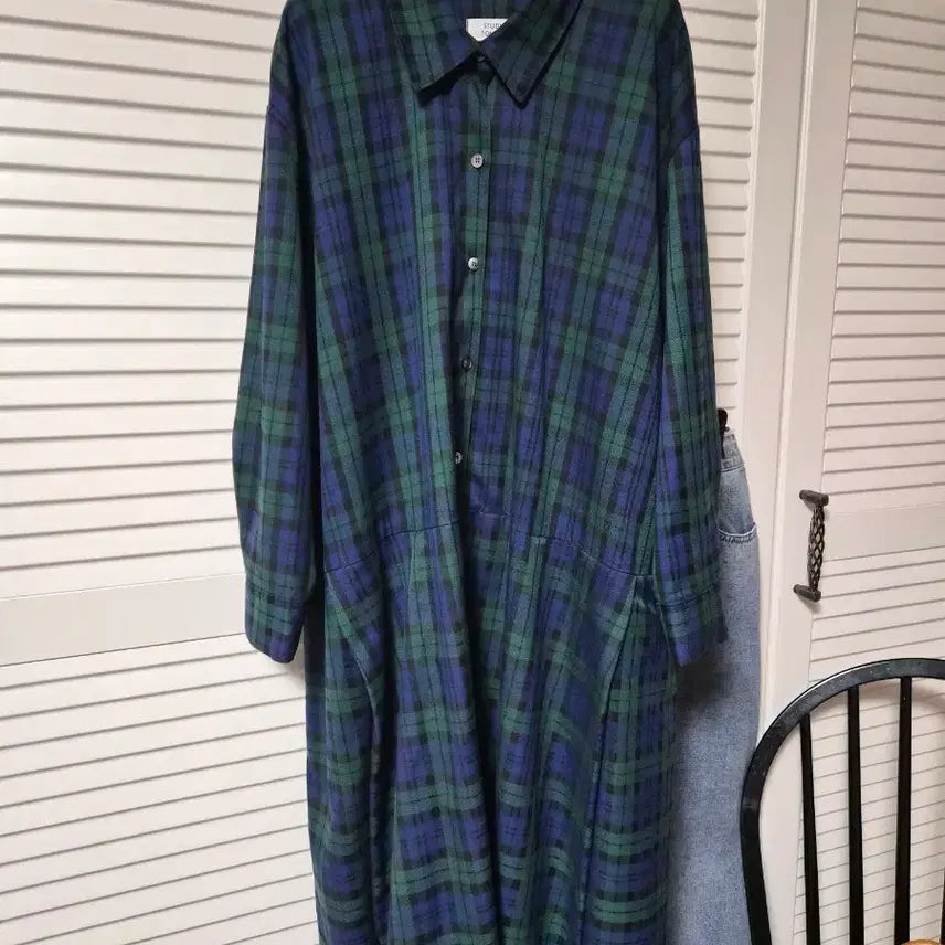 [BUNJANG] Studio Tomboy Check Pattern Long Dress / 스튜디오 톰보이원피스