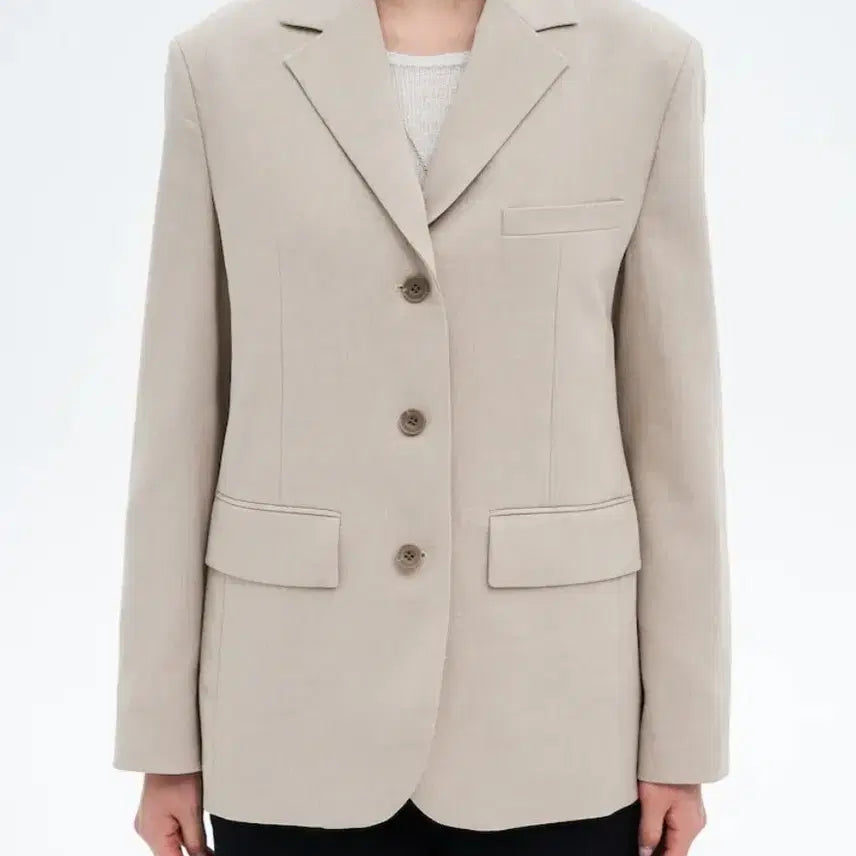 [BUNJANG] 8Seconds Beige Oversized Jacket / 에잇세컨즈 베이지 자켓 새상품