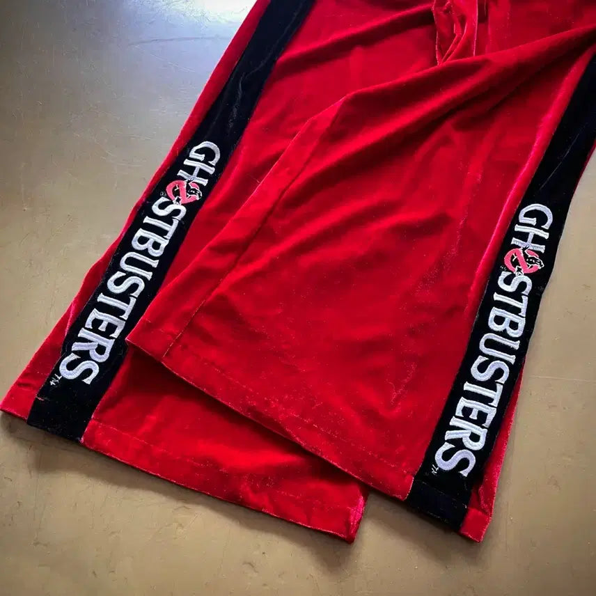 [BUNJANG] CLOSSHI Ghostbusters Vintage Velour Track Pants / 고스트 버스터즈 X CLOSSHI 일본 빈티지 벨루어 트랙 팬츠 바지