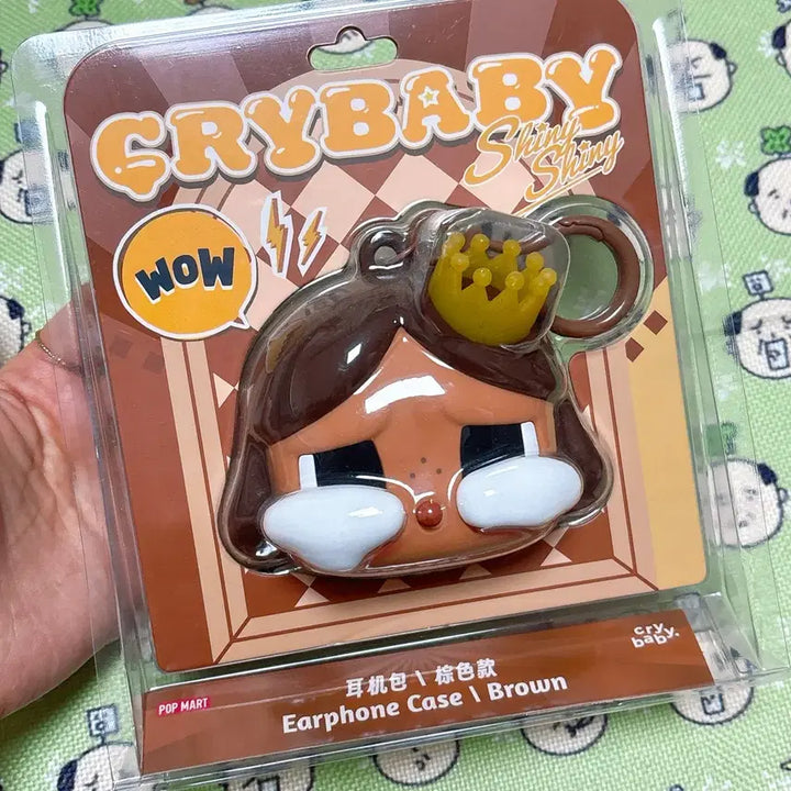 [BUNJANG] CryBaby Unsealed Earphone Case Brown / 크라이베이비 새상품