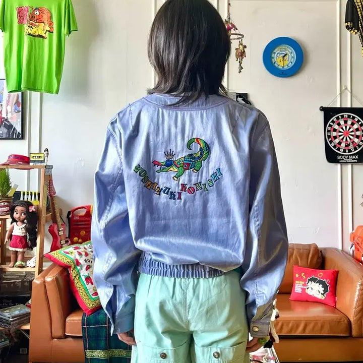[BUNJANG] FICCE Konishi Yoshiyuki Archive Nylon Coating Bomber Jacket / 90s FICCE 코니시 요시유키 피체 아카이브 나일론 코팅 봄버 자켓