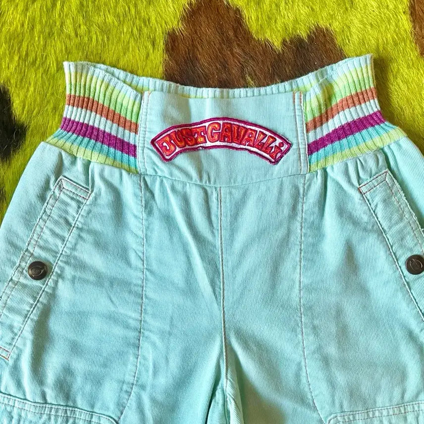 [SOLD OUT] JUST CAVALLI 06ss 아카이브 밴딩 카고 조거 팬츠 바지