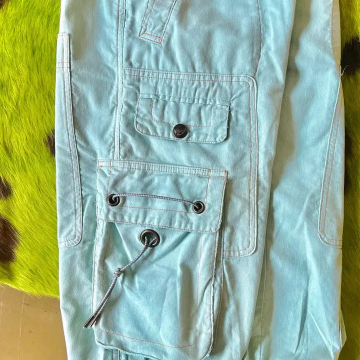 [SOLD OUT] JUST CAVALLI 06ss 아카이브 밴딩 카고 조거 팬츠 바지