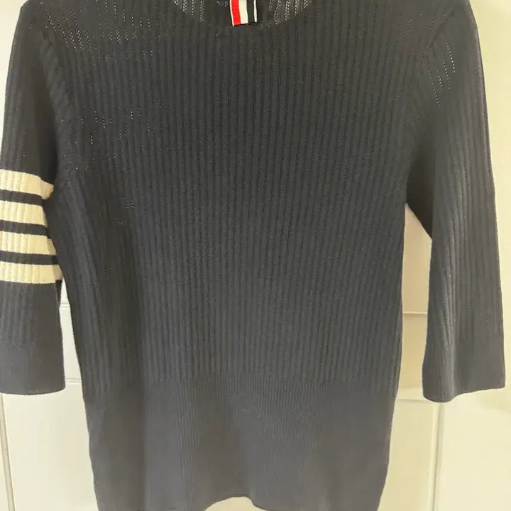 [BUNJANG] Thom Browne 4-Bar Mesh Stitch 7-Part Knit / 톰브라운(s급) 4바 메시스티치7부 정품