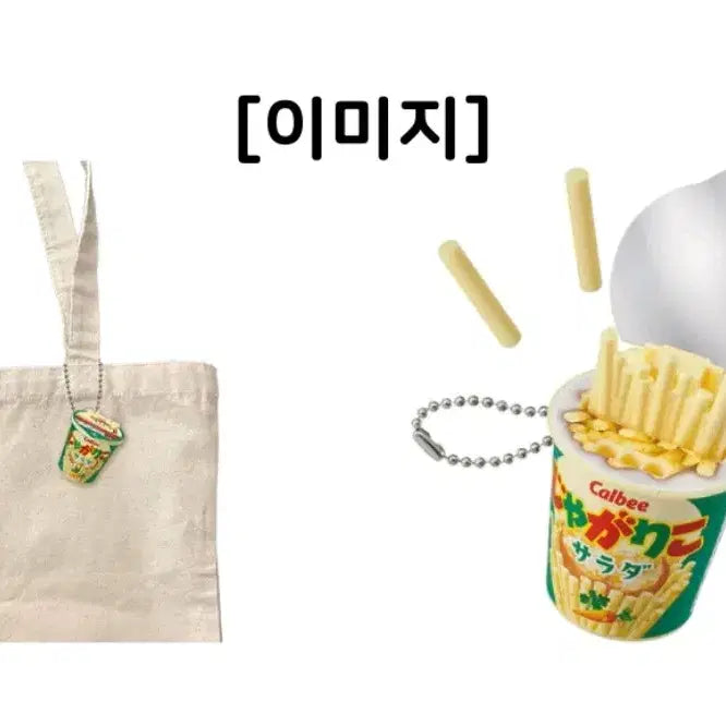 [BUNJANG] Calbee Jagariko Salad Keyring Gacha / Calbee 쟈가리코 샐러드 키링 가챠