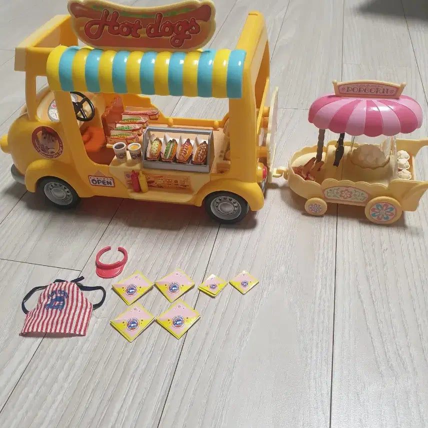 [BUNJANG] Sylvanian Families Popcorn Kit / 실바니안 핫도그밴과 팝콘키트