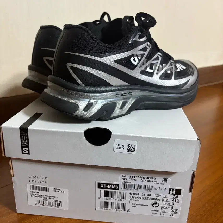 [BUNJANG] Salomon MM6 Maison Margiela XT-MM6 Black Silver Sneakers / 살로몬 x MM6 메종 마르지엘라 XT-MM6 블랙 Ftw 실버