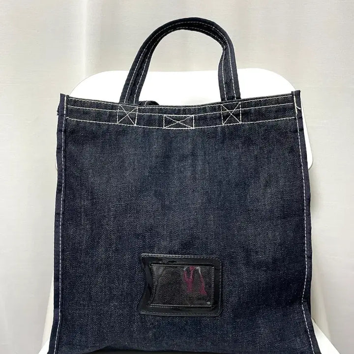 [SOLD OUT] 리바이스 데님 스티치 사각 소형 에코백 토트백 보조가방 _ 진청