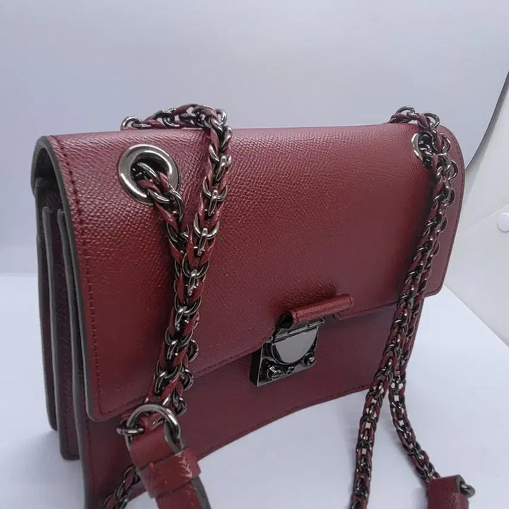 [BUNJANG] LOVCAT Chain Shoulder Bag / 레드 체인 숄더백/크로스백