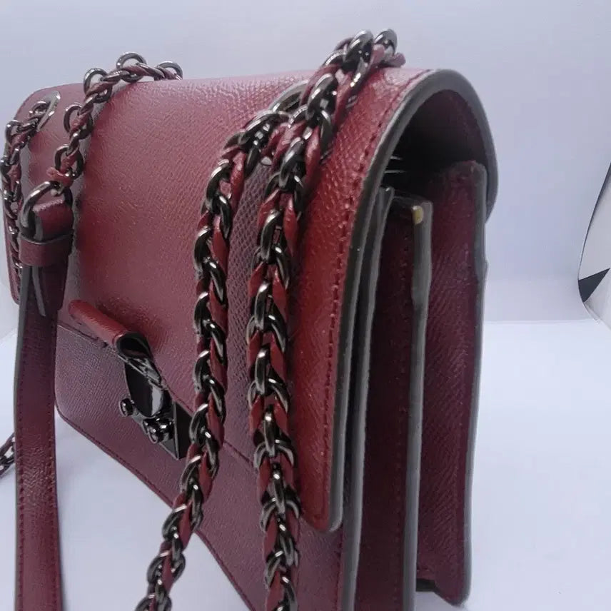 [BUNJANG] LOVCAT Chain Shoulder Bag / 레드 체인 숄더백/크로스백