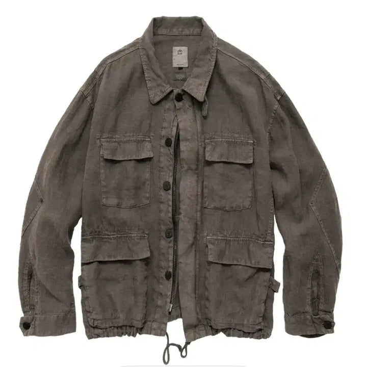 [BUNJANG] Polytelu Linen Field Jacket Beige / (4) 폴리테루 린넨 필드 자켓 베이지