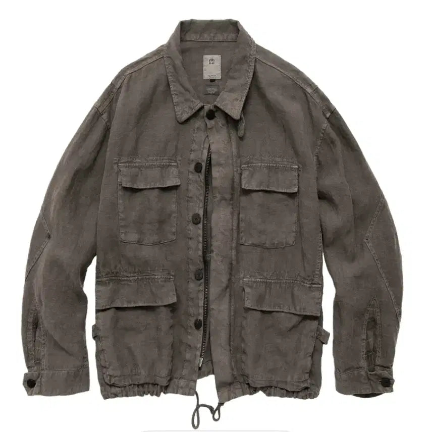 [BUNJANG] Polytelu Linen Field Jacket Beige / (4) 폴리테루 린넨 필드 자켓 베이지