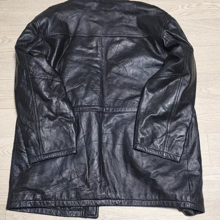 [BUNJANG] Rich Gold Club Black Lambskin Leather Jacket / 리치골드클럽 블랙 양가죽 자켓 L