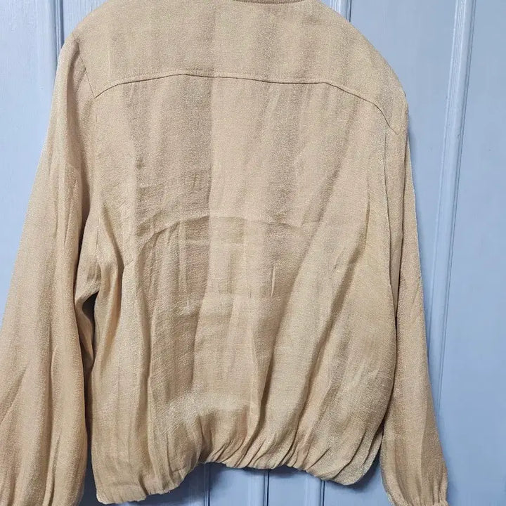[BUNJANG] Max Studio Pearl Beige Bomber Jacket / 막스스튜디오 펄베이지색 여성 봄버 자켓