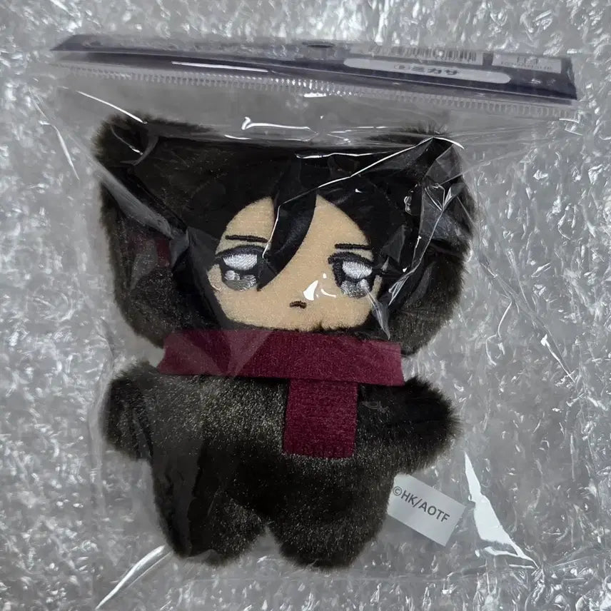 [BUNJANG] Attack on Titan Mikasa Chimi-Kemo Plush Doll / 진격거 진격의 거인 미카사 치미케모 인형 누이