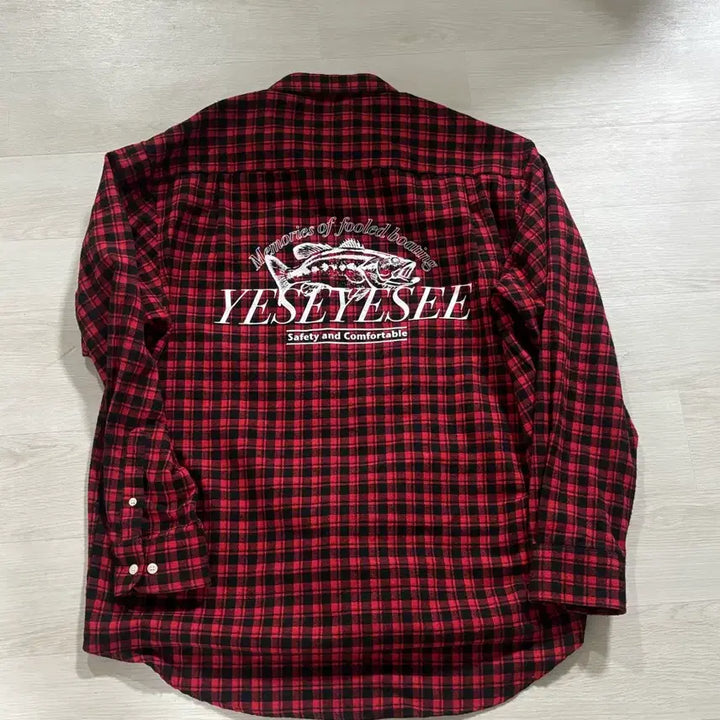 [BUNJANG] YESEYES Checkered Shirt L / 예스아이씨 YES 체크셔츠 L