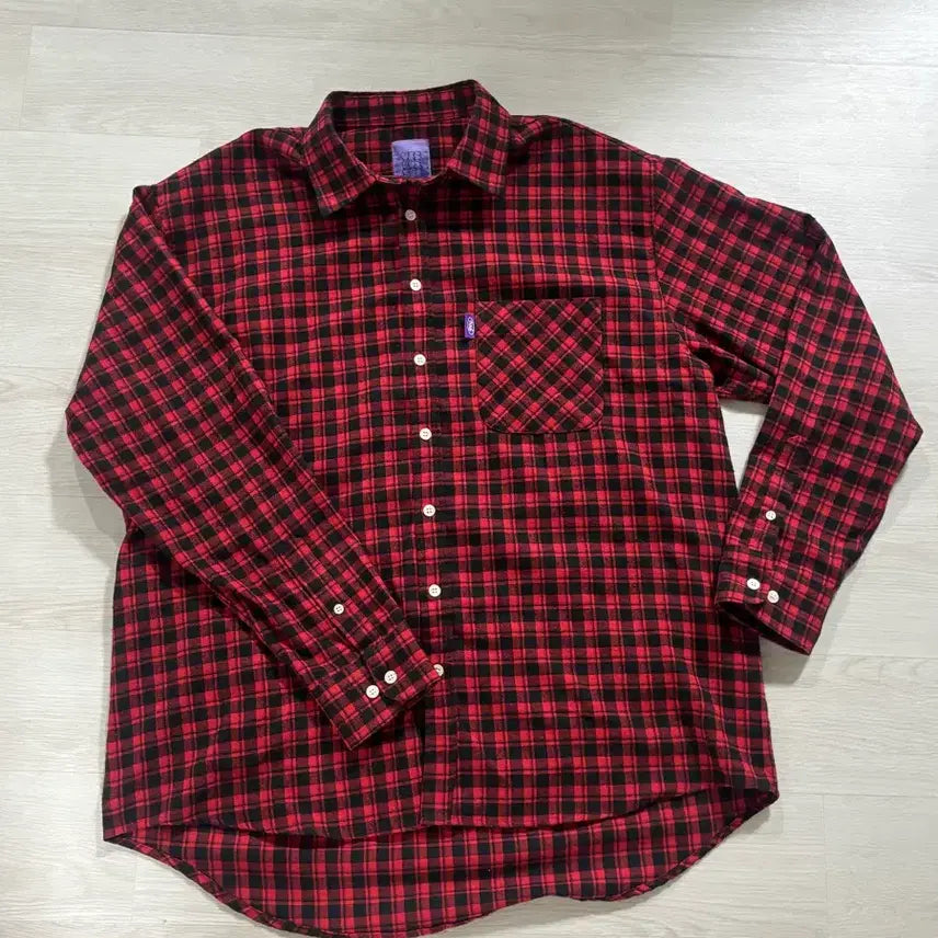 [BUNJANG] YESEYES Checkered Shirt L / 예스아이씨 YES 체크셔츠 L