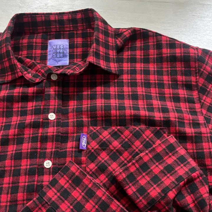 [BUNJANG] YESEYES Checkered Shirt L / 예스아이씨 YES 체크셔츠 L