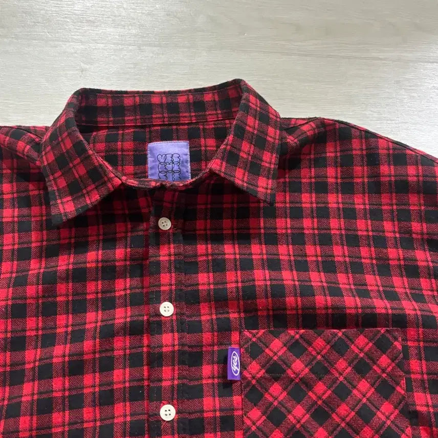 [BUNJANG] YESEYES Checkered Shirt L / 예스아이씨 YES 체크셔츠 L