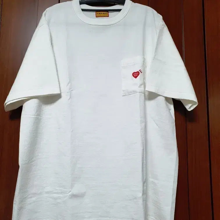 [BUNJANG] HUMAN MADE White Heart Short Sleeve T-shirt / (새상품)HUMAN MADE 화이트 하트 반팔 티셔츠