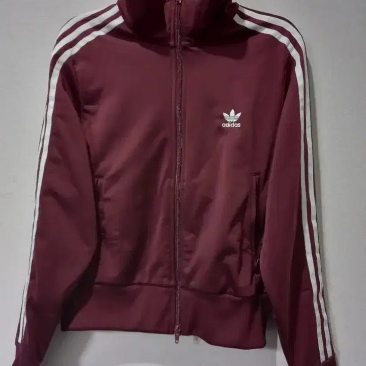 [BUNJANG] Adidas Firebird Burgundy Track Top Jersey Jacket 90/S / 아디다스 파이어버드 버건디 트랙탑 저지 져지집업 90/S
