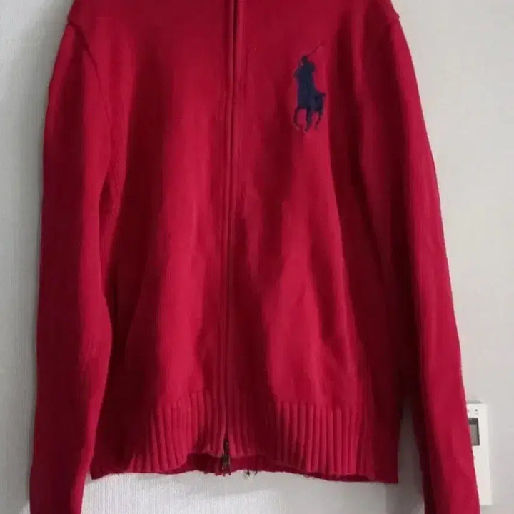 [BUNJANG] Polo Ralph Lauren Big Pony Knit Zip-Up Jacket L / 폴로 POLO 빅포니 니트 집업 100/L