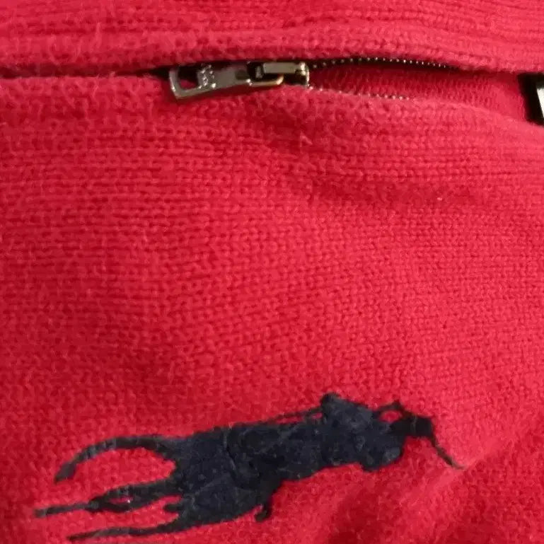[BUNJANG] Polo Ralph Lauren Big Pony Knit Zip-Up Jacket L / 폴로 POLO 빅포니 니트 집업 100/L
