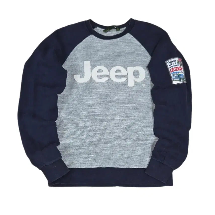[BUNJANG] Jeep Raglan Patch Sweatshirt / Jeep 지프 래글런  나그랑 패치 맨투맨