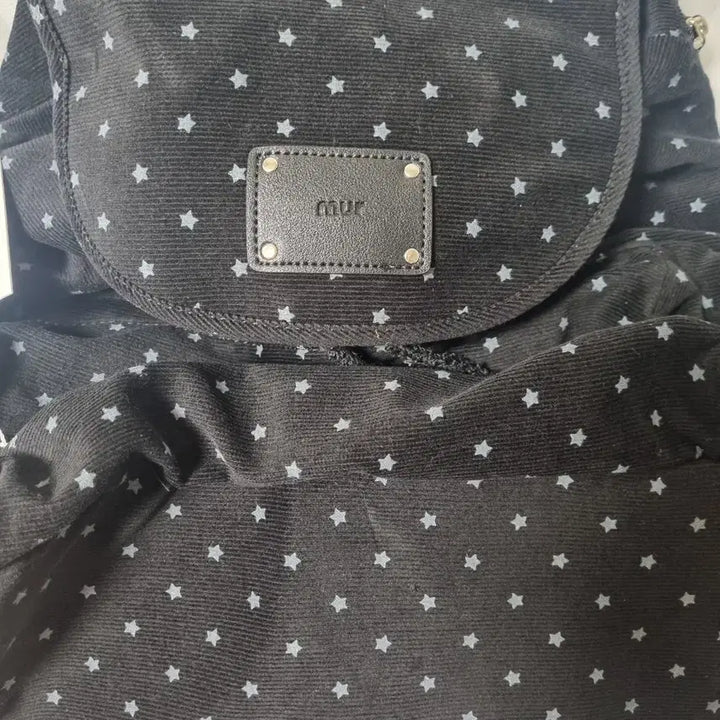 [BUNJANG] Murr Fluffy Backpack (Black Star) / 무르 플러피 백팩 (블랙스타)