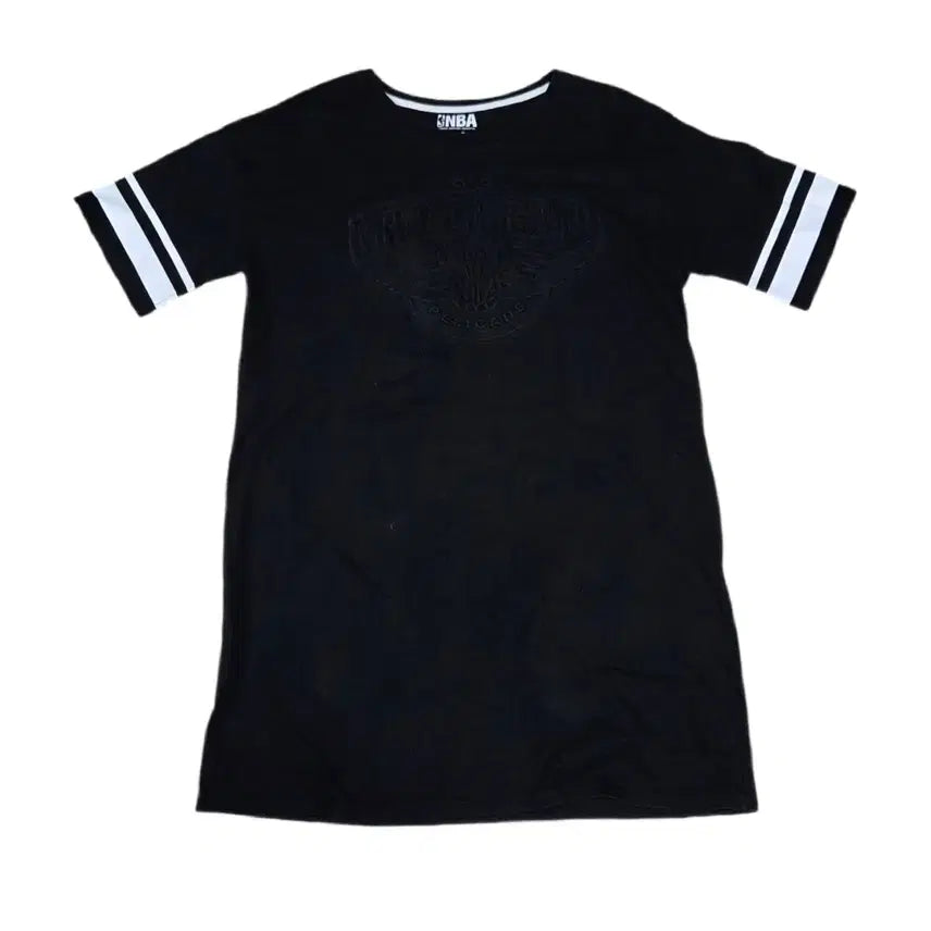 [BUNJANG] NBA Black Short Sleeve Long Dress / NBA 블랙 반팔 롱원피스