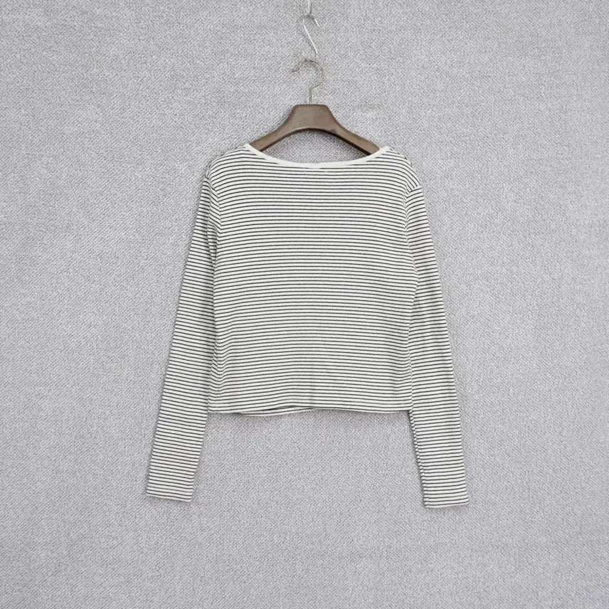 [BUNJANG] SLEEK Ribbed Striped Cardigan and Tank Top Set / SLEEK 여성 골지 스트라이프 나시 가디건 세트 free