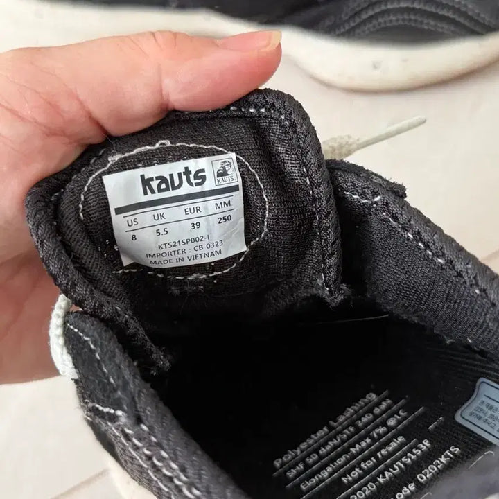 [BUNJANG] Cauts Cizer Revolution Black Sneakers / 카우츠 시져레볼루션 블랙 250 운동화