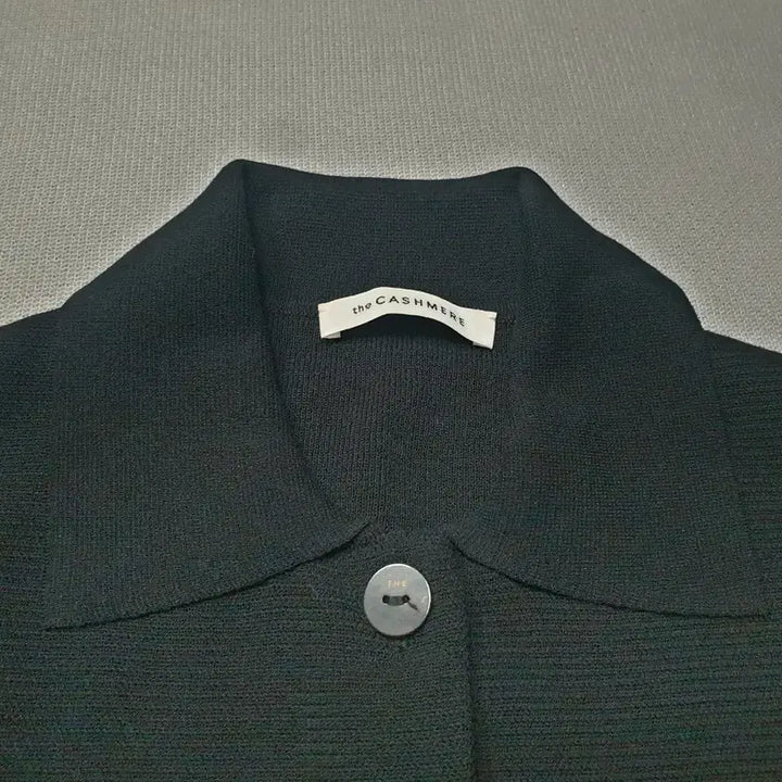 [BUNJANG] The Cashmere Black Short Sleeve Knit Pocket Shirt Jacket / THE CASHMERE 블랙 반팔 니트 포켓 셔츠 자켓 여성85~90