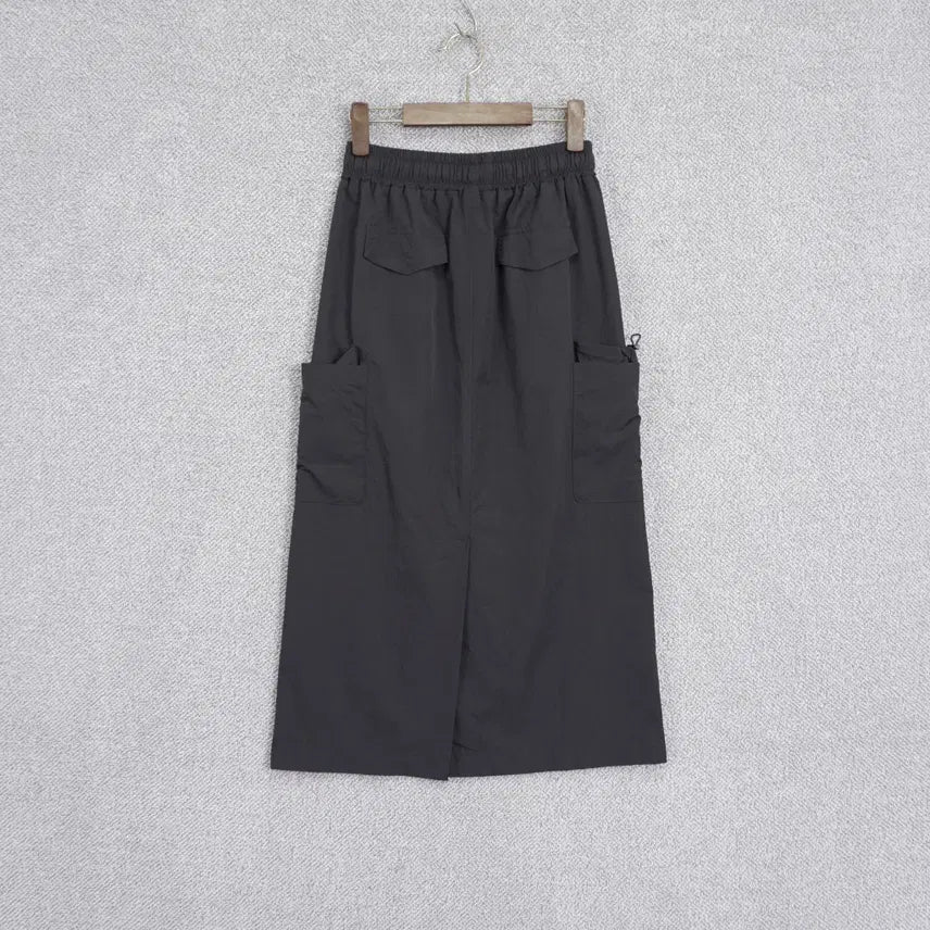 [SOLD OUT] 에트몽 24SS 윈드 밴딩 바스락 카고 스커트 free