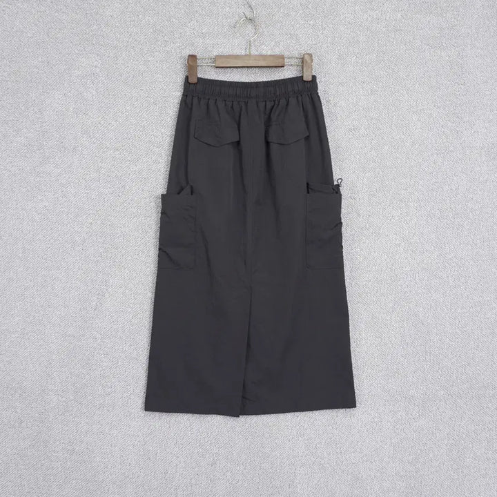 [SOLD OUT] 에트몽 24SS 윈드 밴딩 바스락 카고 스커트 free