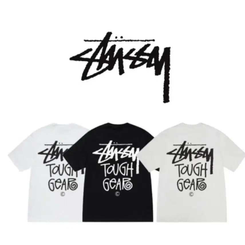 [BUNJANG] Stussy Tough Gear Short Sleeve T-Shirt / 스투시 터프기어 반팔 티셔츠
