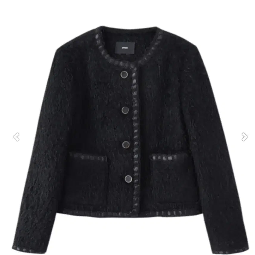 [BUNJANG] Etmont Fur Tweed Jacket / 에트몽 퍼 트위드 자켓
