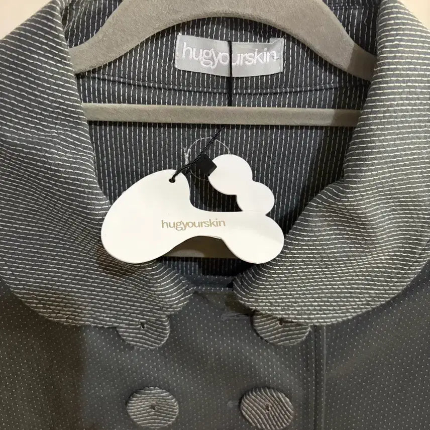 [BUNJANG] Hug Your Skin Detachable Round Jacket (Charcoal) / 허그유어스킨 디테쳐블 라운드 자켓 (차콜)