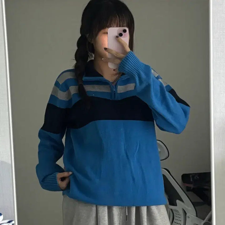 [BUNJANG] Tommy Hilfiger Half-Zip Knit Sweater XL / 타미힐피거 반집업니트 XL