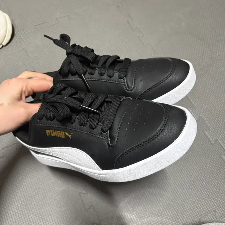 [SOLD OUT] 푸마 Court Legend 로우컷 스니커즈 블랙/화이트