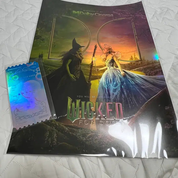 [BUNJANG] Wicked 2 Movie Poster + Original Ticket Bundle Set / (일괄 ) 위키드 2 영화 포스터 + 오리지널 티켓