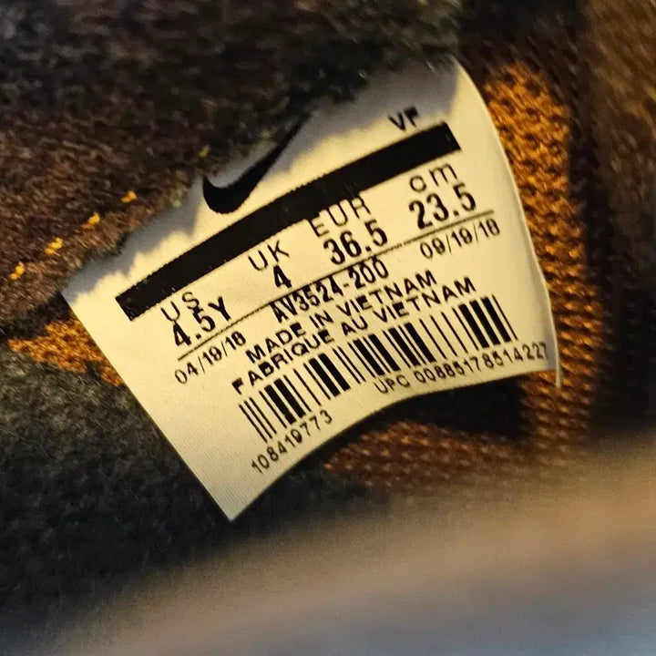 [BUNJANG] Nike x Carhartt WIP Air Force 1 Corduroy Sneakers / (GS)나이키 x 칼하트 WIP 에어포스  (칼하트와 콜라보제품)