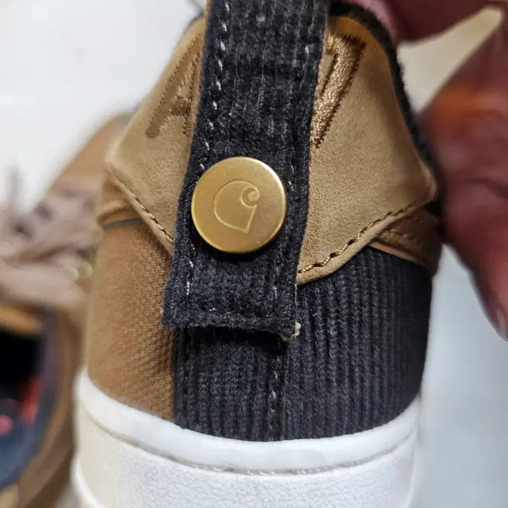 [BUNJANG] Nike x Carhartt WIP Air Force 1 Corduroy Sneakers / (GS)나이키 x 칼하트 WIP 에어포스  (칼하트와 콜라보제품)